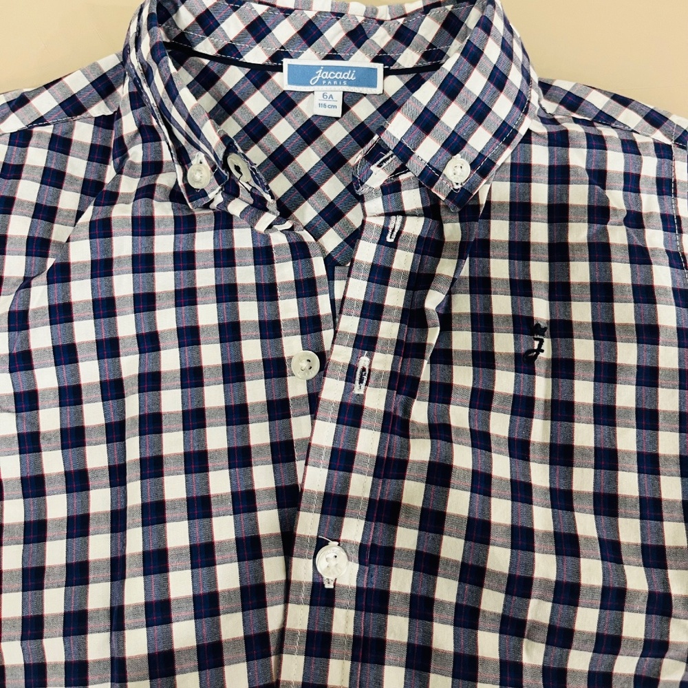 Boys Size 6 - Long Sleeve Cotton Dress Shirt